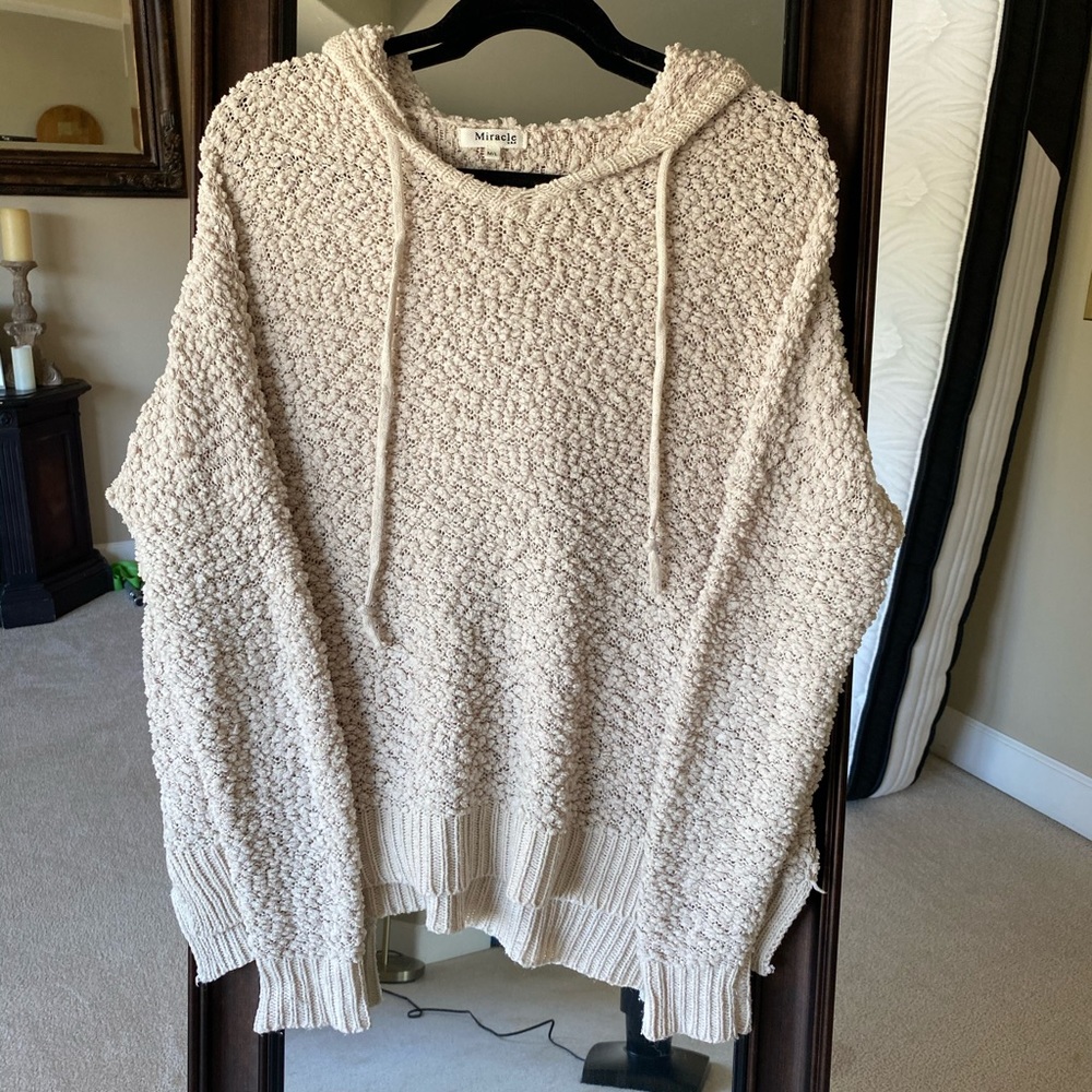 Cozy pull over hooded sweatshirt